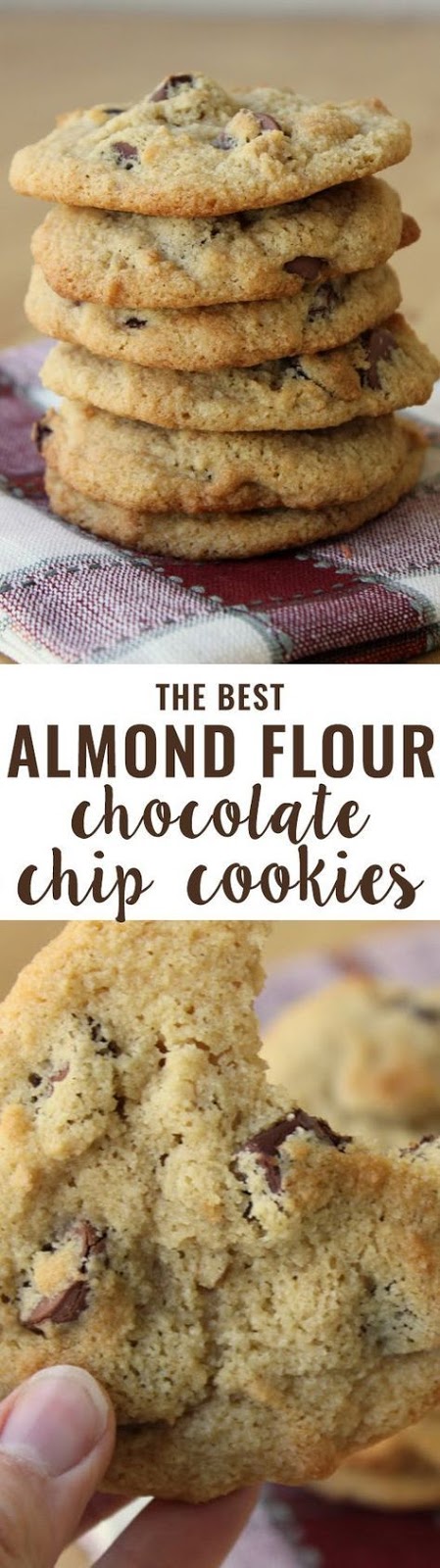 almond flour chocolate chip cookies {grain-free}