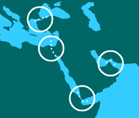 ¿Eres capaz de localizar los estrechos y canales a lo largo del mundo?