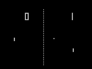 Captura de pantalla del videojuego: Pong