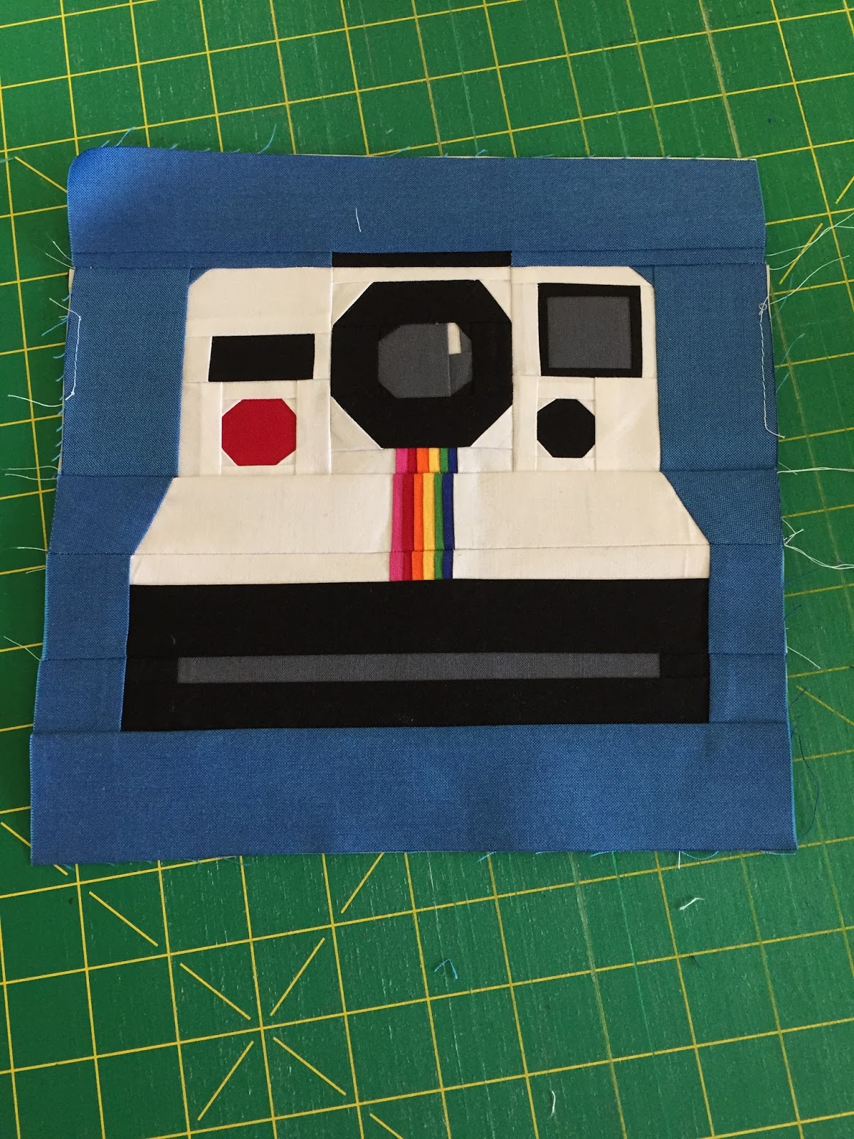 Tracy's Bits N Pieces Finished Polaroid Quilt Top