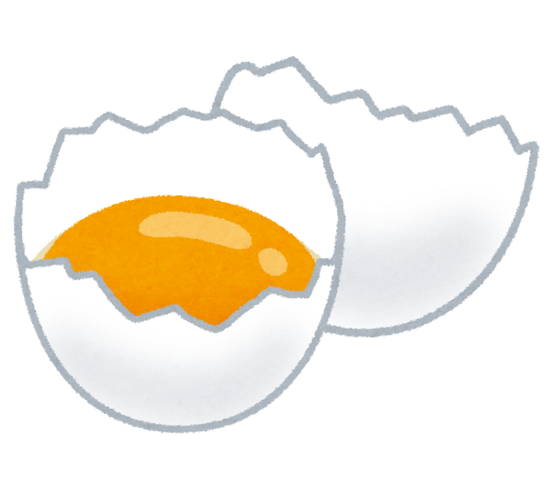 無料イラスト かわいいフリー素材集: 卵の黄身のイラスト