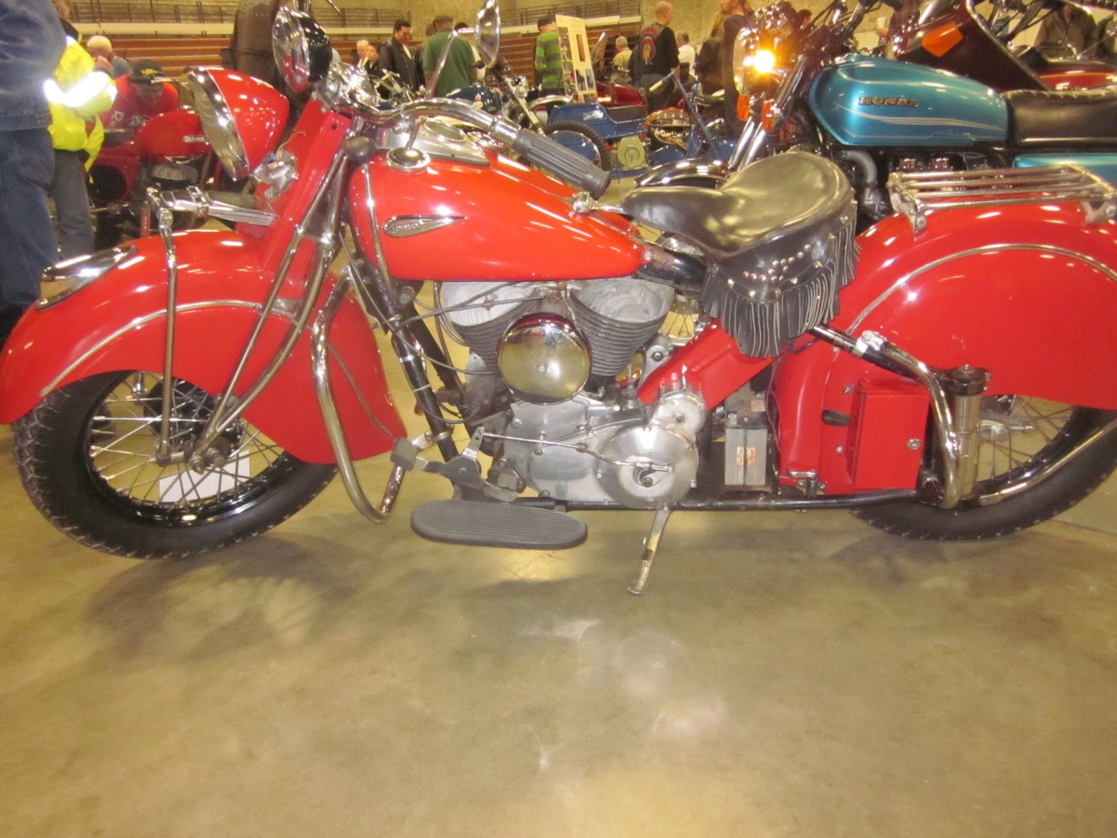 OldMotoDude: 1941 Indian Chief on display at the 2013 Idaho Vintage