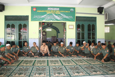 KODIM SRAGEN PERINGATI NUZULUL QUR’AN DENGAN PENGAJIAN