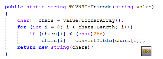 [Tips] How to "Convert TCVN3 to Unicode" in Csharp - Webzone - All ...