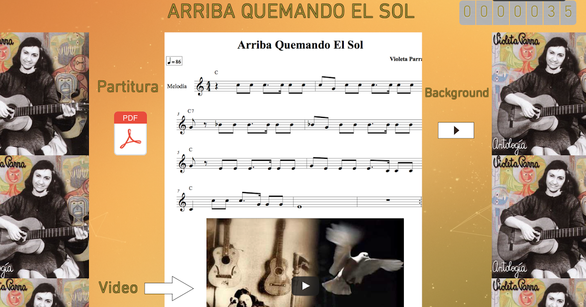 ARRIBA QUEMANDO EL SOL (VIOLETA PARRA)