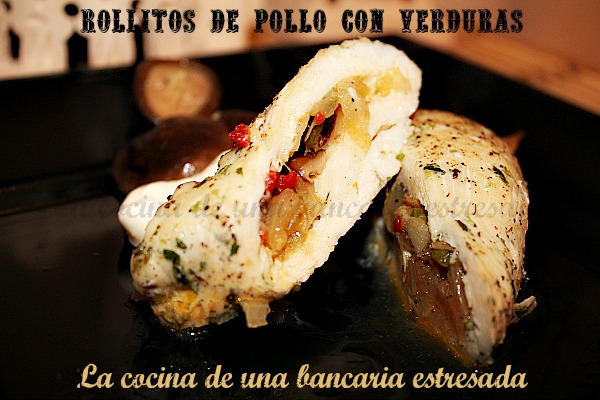 Receta de rollitos de pollo con verduras paso a paso