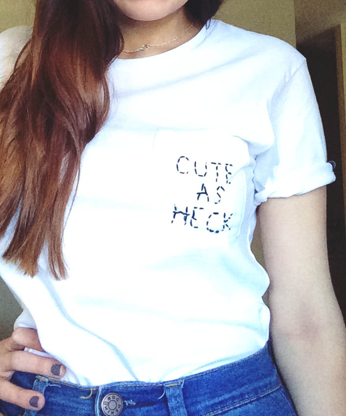 Cute as Heck - Pocket Embroidery | Permanent Procrastination