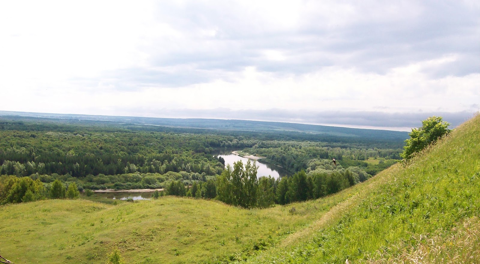 Вид с горы русская