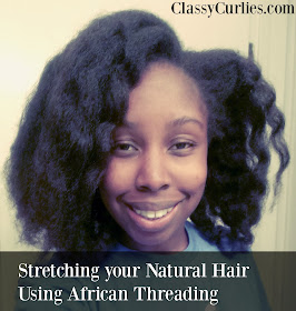 african threading on natural hair