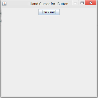 Hand Cursor for JButton