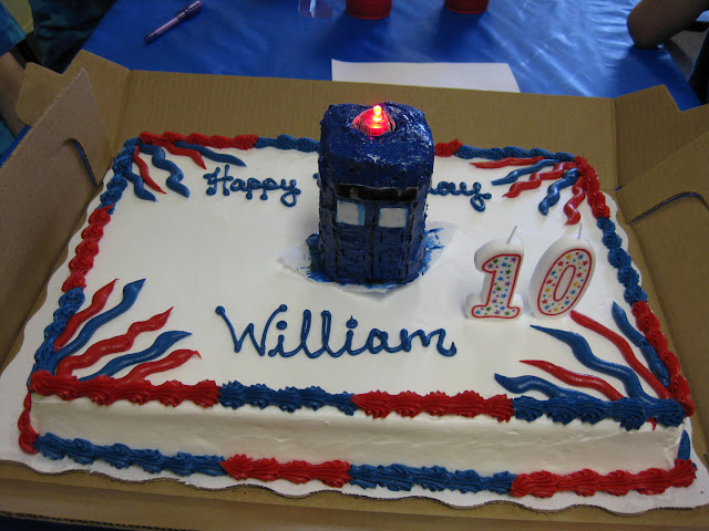 Doctor Who Birthday Cake