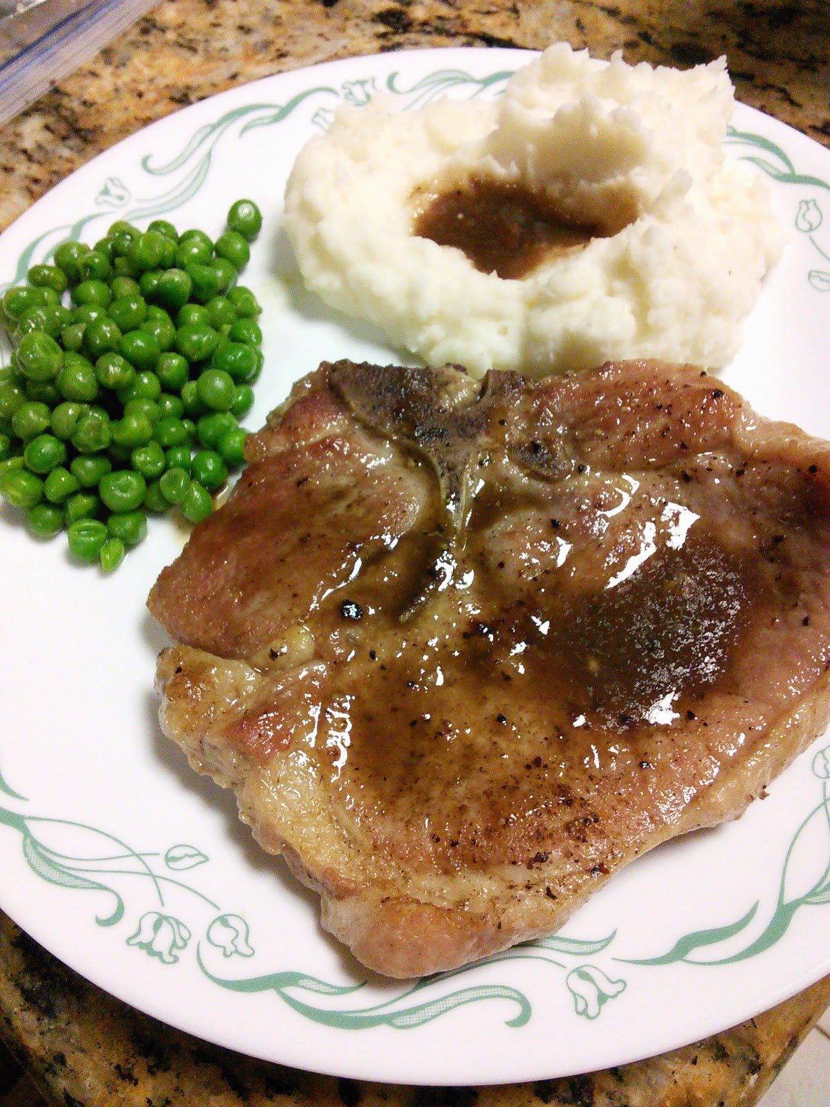 Hot Southern Mess Pork Chops with Apple Butter Gravy