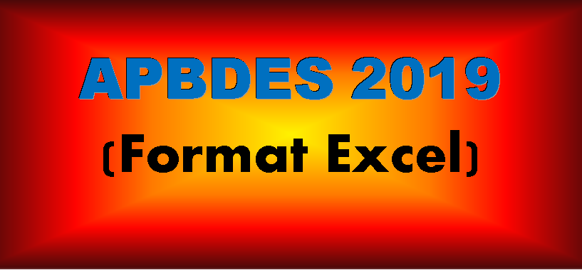 Contoh Format Apbdes Apb Desa Tahun 2019 Excel Word Pdf Format Administrasi Desa