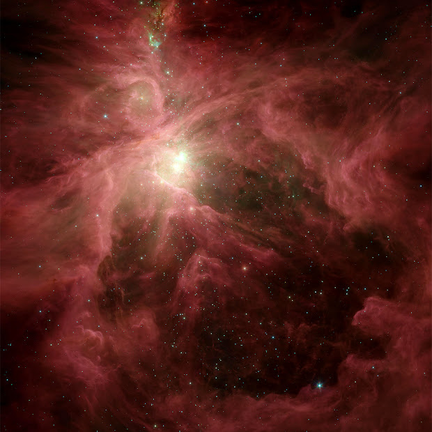 Spitzer Space Telescope view of the Orion Nebula!