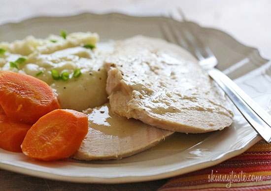 Crock Pot Turkey Breast with Gravy | Skinnytaste