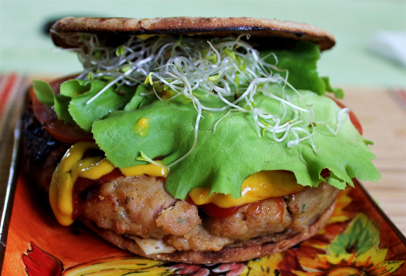 Guam Firehouse Cook Smoked Yellow Fin Tuna Burgers