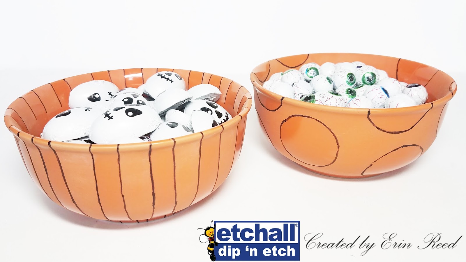 Erin Reed Makes DIY Dollar Tree Fast and Easy Etched Candy Bowls