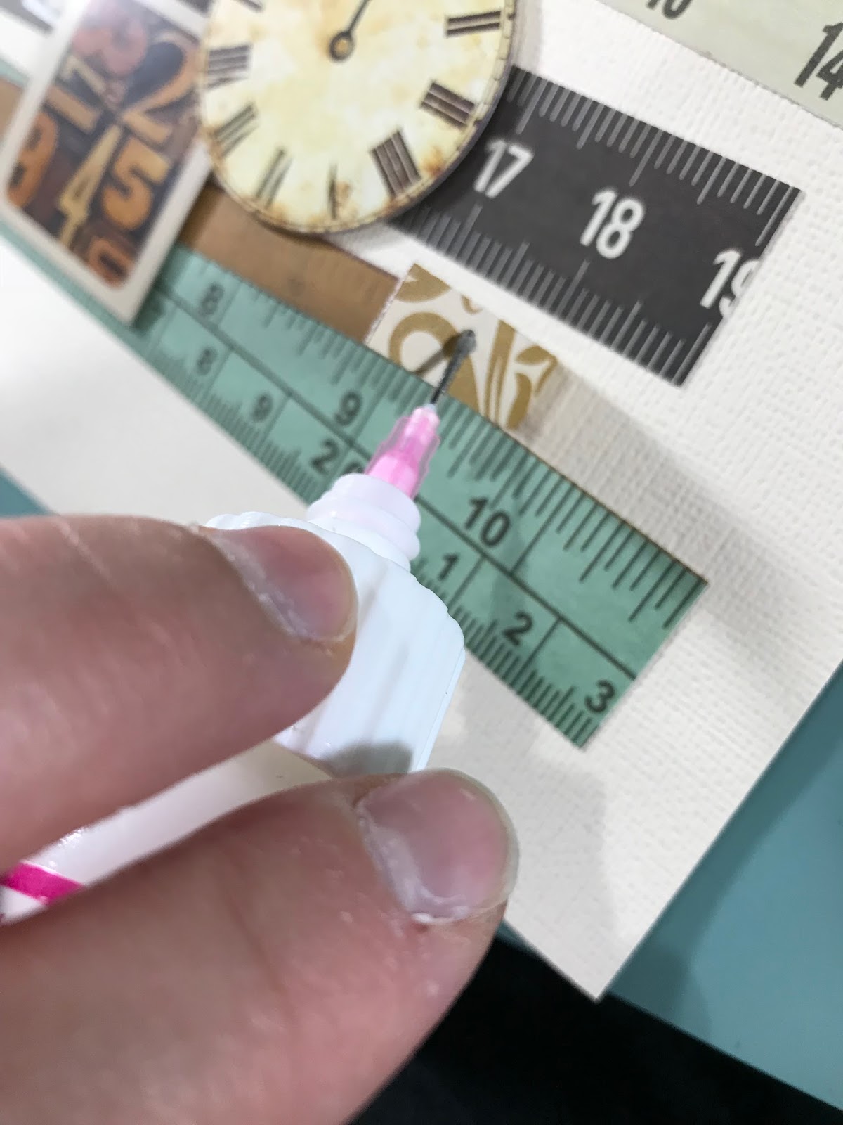 ScraPerfect How to use the best glue ever to attach paper strips