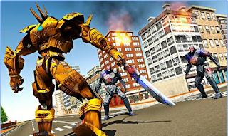 Game Futuristic Robots War Hero 3D App