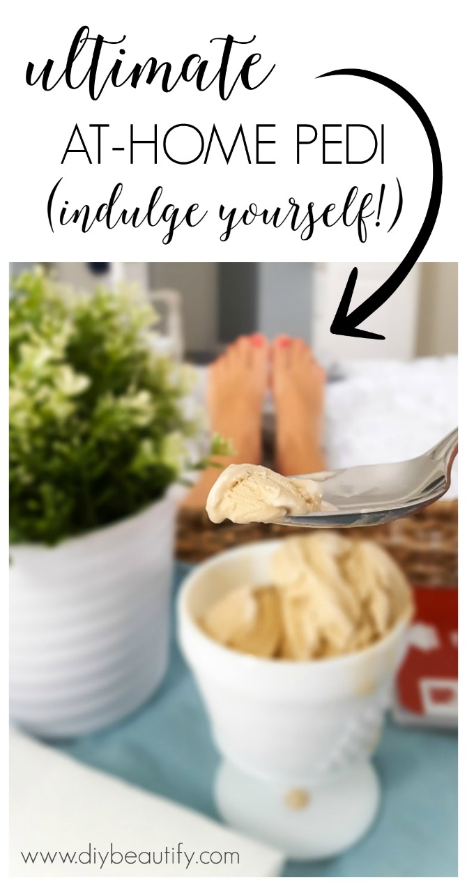 Sharing 5 steps to the ultimate at-home pedi, and other ways to indulge and relax when you find yourself alone for the evening!