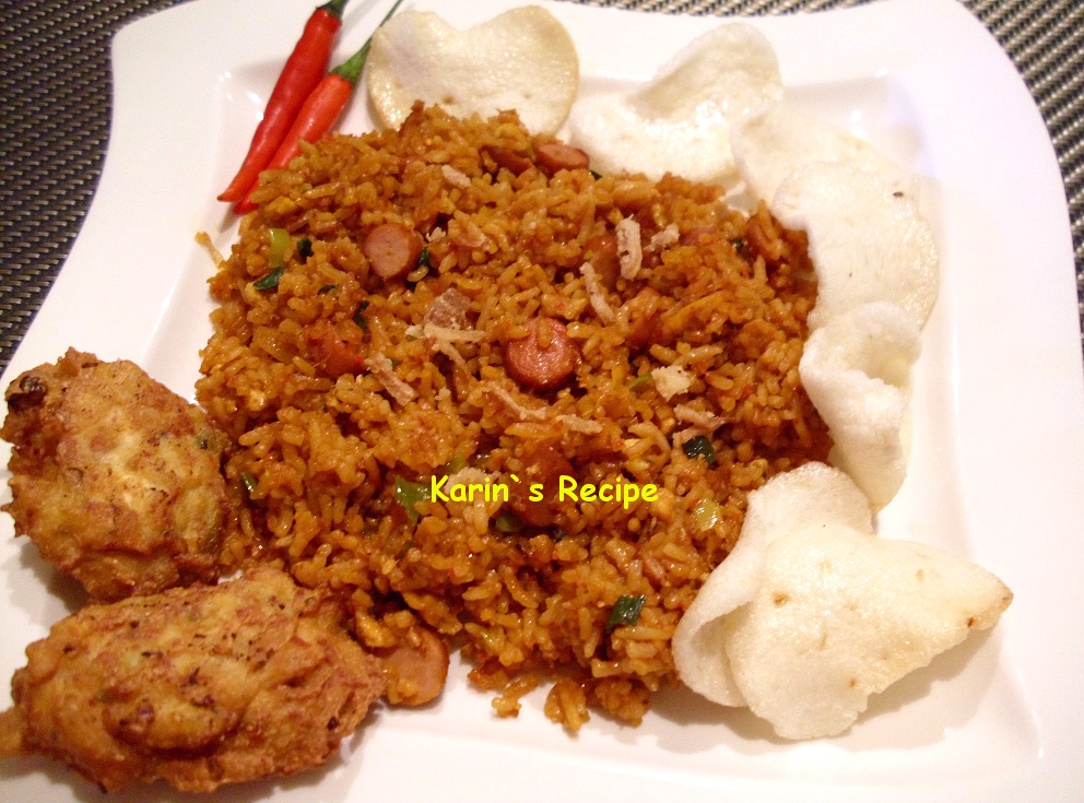 Karin s Recipe Nasi  Goreng  Sosis Pedas Spicy Fried Rice 
