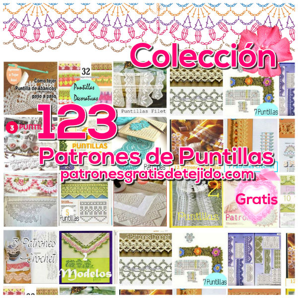 coleccion de patrones gratis de crochet PUNTILLAS 