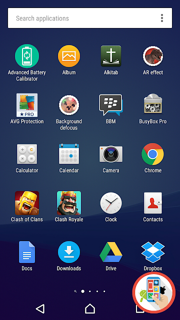 App Homescreen Sony Xperia Android Marshmallow 6.0.1 23.5.A.0.570