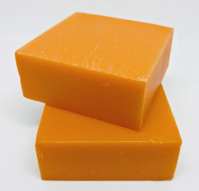 65g of Herbal Natural Orange Mixed Handmade "GALONG" Soap Bar