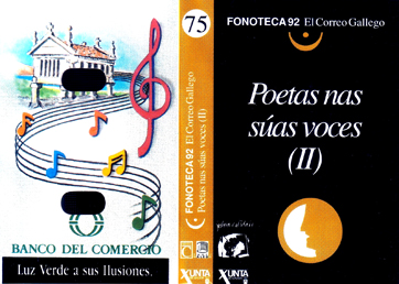Portada2 - Poetas nas súas voces (II) - Fonoteca92 - El Correo Gallego nº 75 (casete) (1992)
