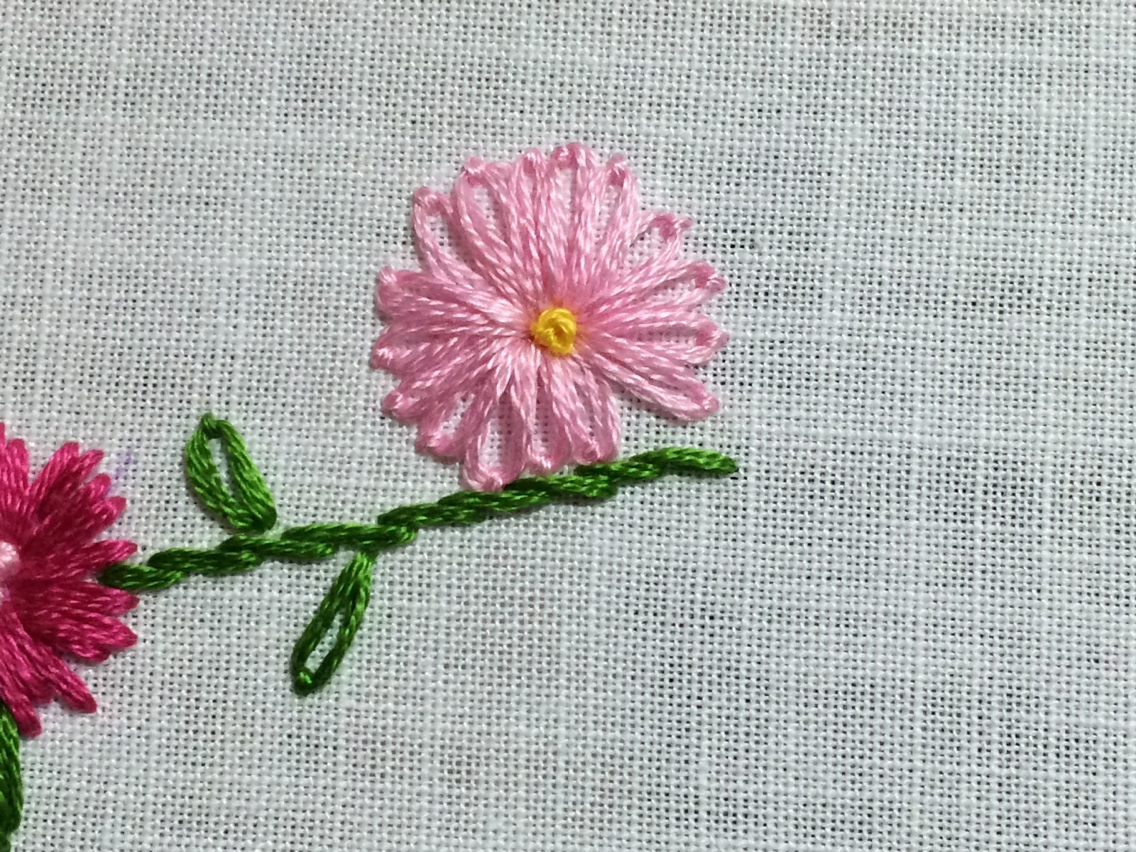embroidered flower sampler