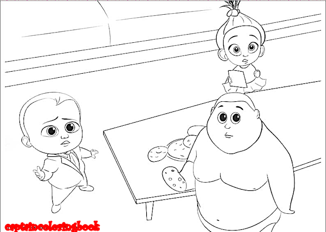 The Boss Baby coloring page free
