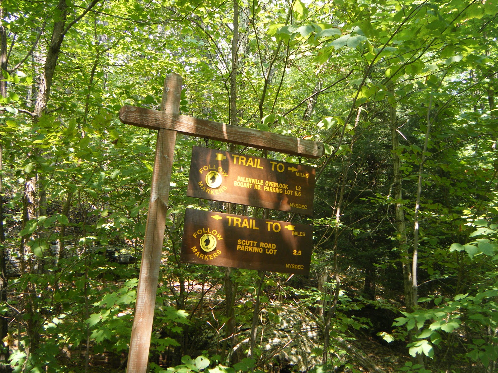 Hiking Southern Escarpment Trail and Palenville Overlook Catskill