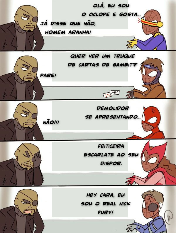 Nick Fury e Homem-Aranha