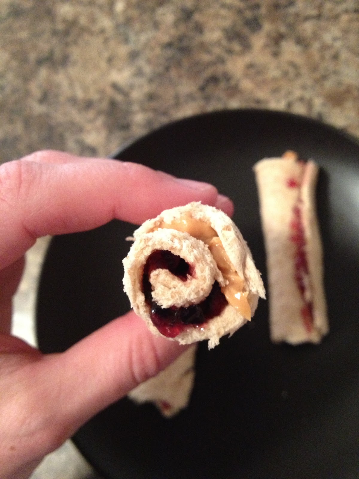 Aha Momma Peanut Butter Jelly RollUps