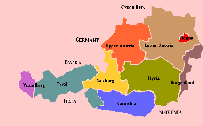 Karte von Europa Region Politisch