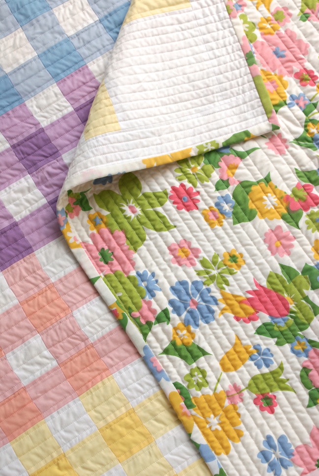 Glorious Gingham Quilt Finish