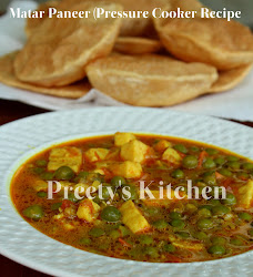 paneer indian cooker peas pressure matar cottage cheese curry recipe recipes preetyskitchen ingredients