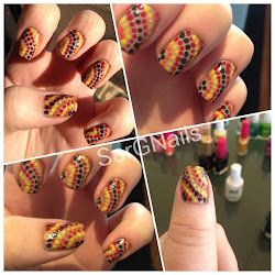 nails aboriginal inspired dot varnish daily