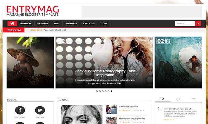 Entry-Mag-Blogger-Template