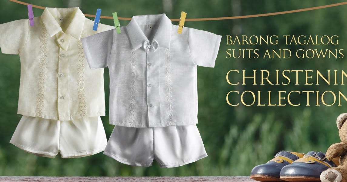 High Quality Christening barong Tagalog for Kids