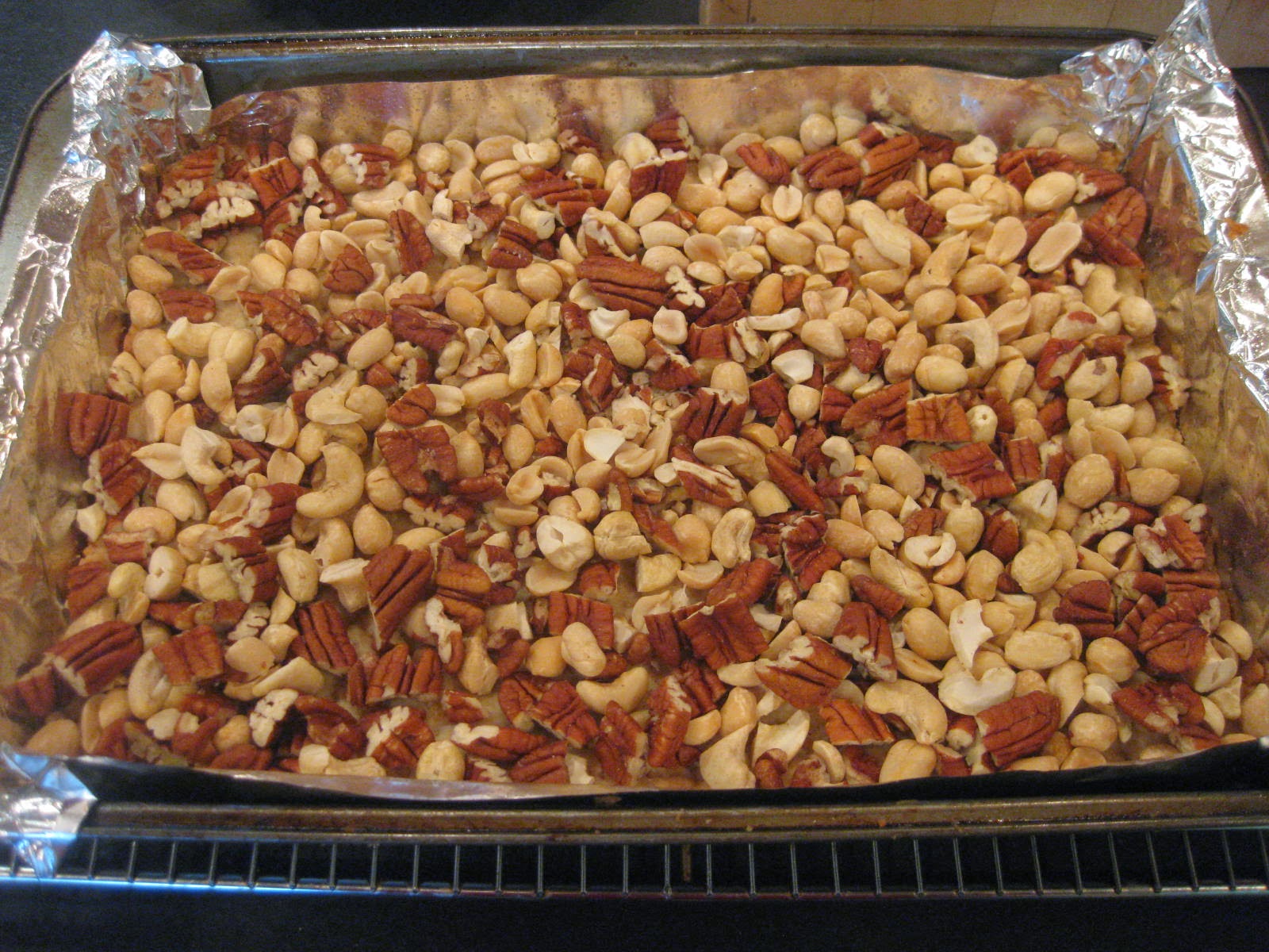 Almost Wasted Caramel Nut Bars