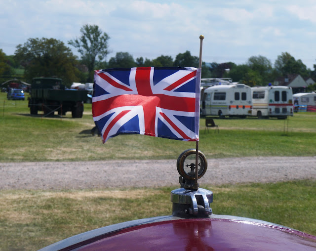 British flag on the front of a Scammell lorry