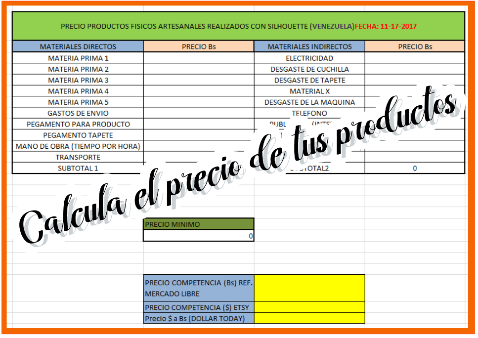 Ideas Con Tu Cameo Como colocarle el precio a tus productos realizados