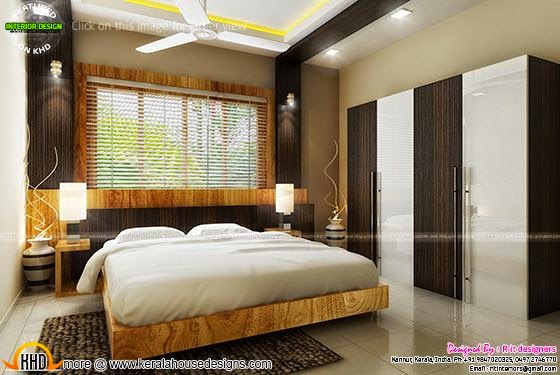 Bedroom interior design with cost - Kerala home design and floor plans