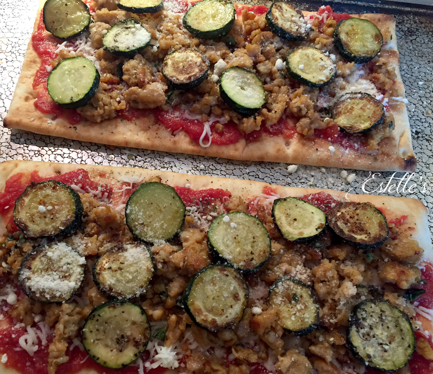 Estelle's SAUSAGE FLATBREAD PIZZA