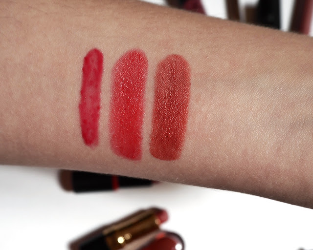 lipstick, liquid lipstick, lip liner and balms collection 2017, red lipsticks