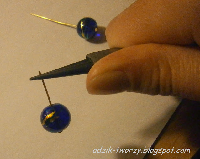Komplet biżuterii DIY proste kolczyki jak zrobić - Adzik tworzy