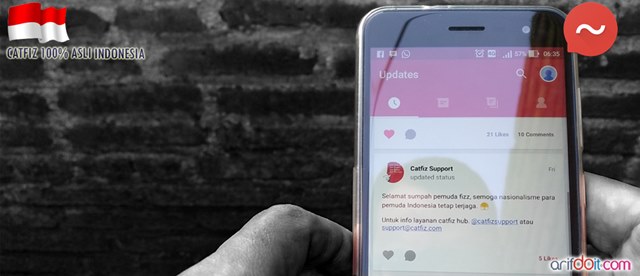 Catfiz Aplikasi Messenger 100% Asli Indonesia