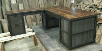 muebles de madera esquineros para la oficina - escritorios en L 15