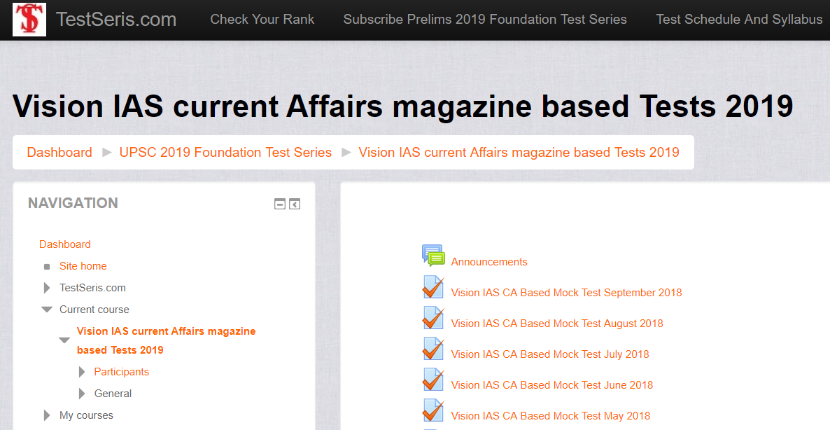 Vision ias blank assignment sheet picture
